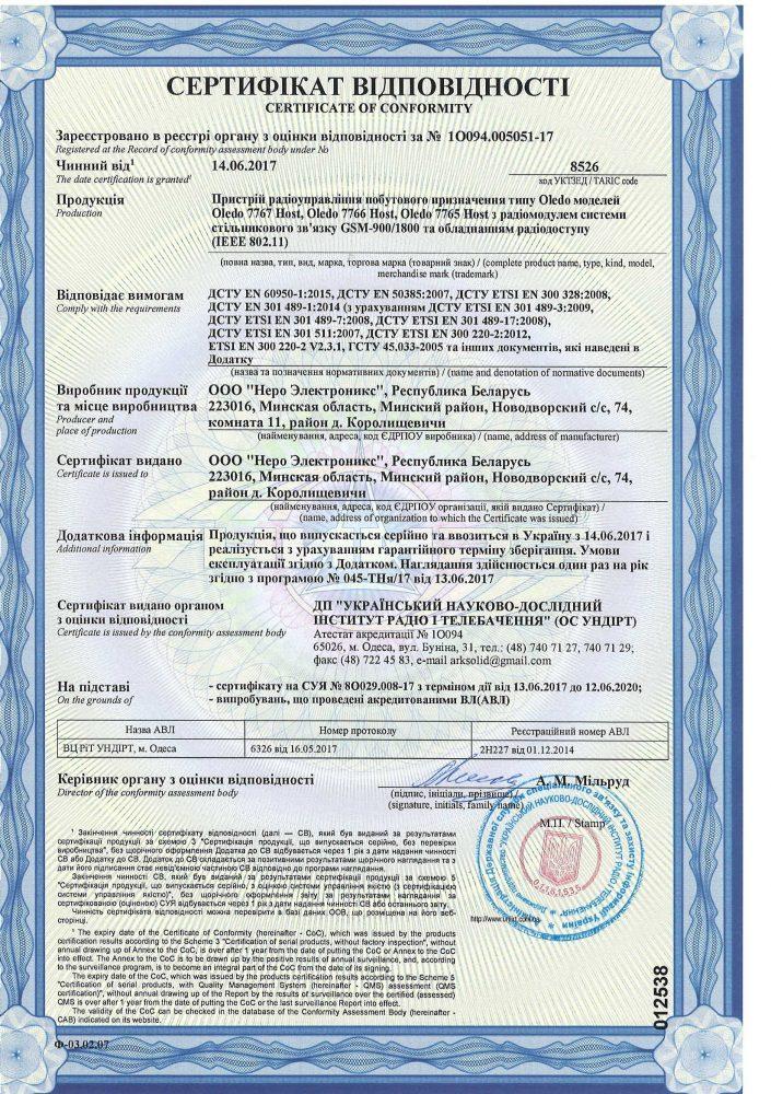 CЕРТИФИКАТЫ